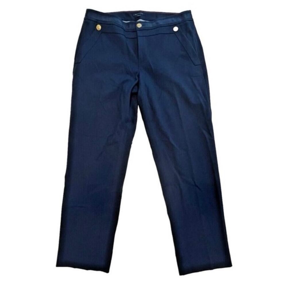 Tommy Hilfiger Women's Madison Stretch Capri Dress Pants Navy‎ Blue Size 6